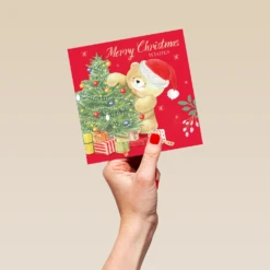 Pod Personalised Cute Forever Friends & Tree Christmas Card 9 Pod Personalised Cute Forever Friends & Tree Christmas Card -Pod Shop F3005946 hand L
