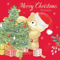 Pod Personalised Cute Forever Friends & Tree Christmas Card