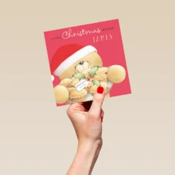 Pod Personalised Forever Friends Mince Pies Christmas Card For Him -Pod Shop F3005948 hand L