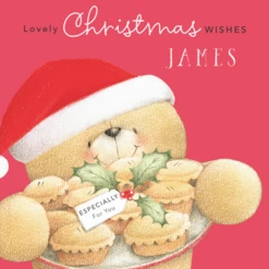 Pod Personalised Forever Friends Mince Pies Christmas Card For Him