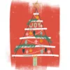 Pod Personalised Classic Christmas Tree & Baubles Joy Card
