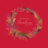 Pod Personalised Christmas Wishes Festive Wreath Card