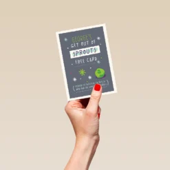 Pod Personalised & Editable Funny Sprouts Christmas Card For Him 8 Pod Personalised & Editable Funny Sprouts Christmas Card For Him -Pod Shop F3005968 hand S