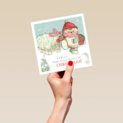 Pod Personalised Cute Christmas Country Companions Hedgehog Card 9 Pod Personalised Cute Christmas Country Companions Hedgehog Card -Pod Shop F3005969 hand L