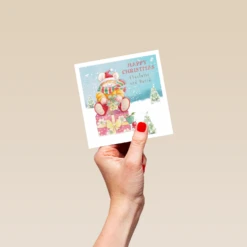 Pod Personalised Cute Christmas To Both Country Companions Card -Pod Shop F3005970 hand S