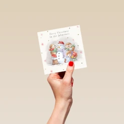 Pod Personalised Christmas Family Country Companions Snow Card -Pod Shop F3005971 hand S