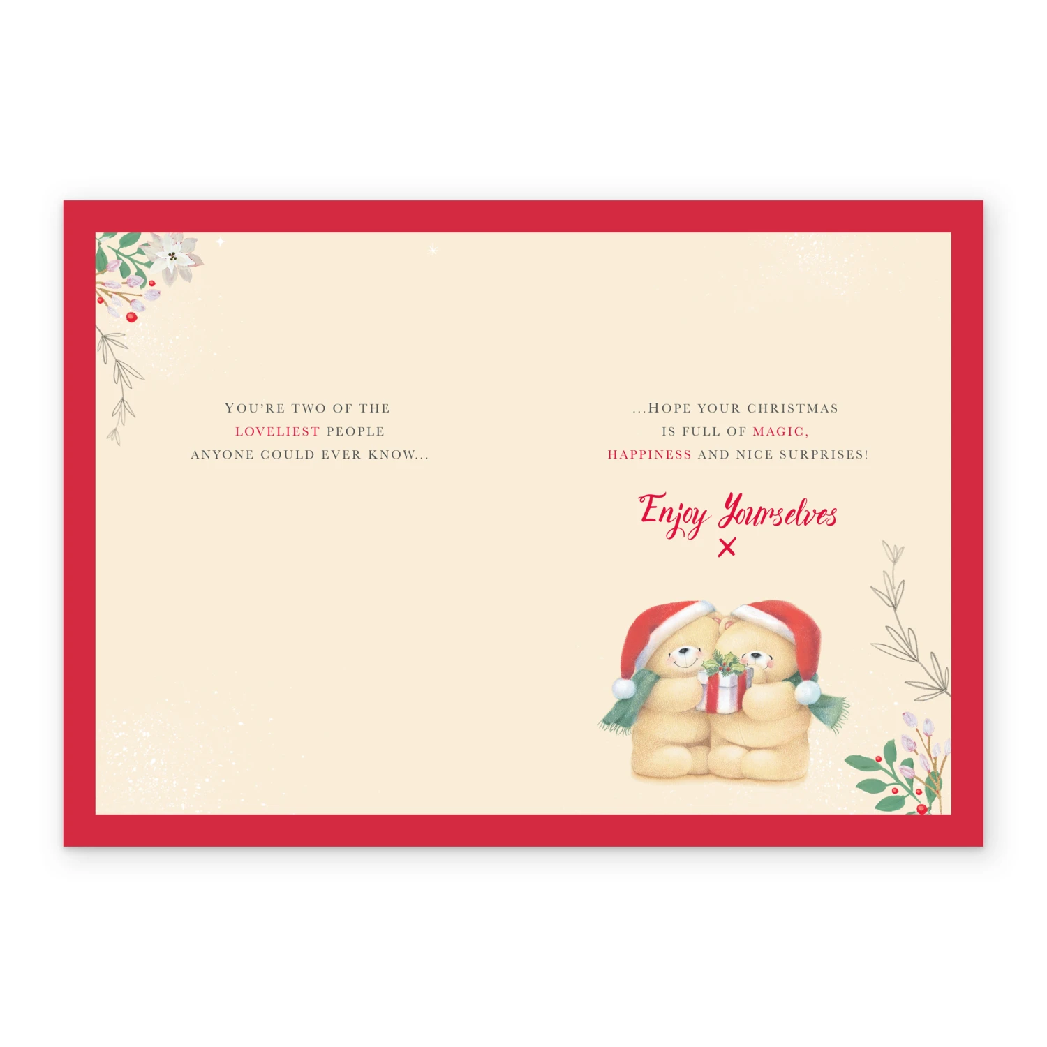 Pod Personalised Cute Forever Friends To Both Christmas Tree Card 3 Pod Personalised Cute Forever Friends To Both Christmas Tree Card - Image 3