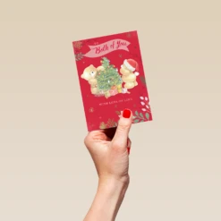 Pod Personalised Cute Forever Friends To Both Christmas Tree Card 8 Pod Personalised Cute Forever Friends To Both Christmas Tree Card -Pod Shop F3006006 hand S