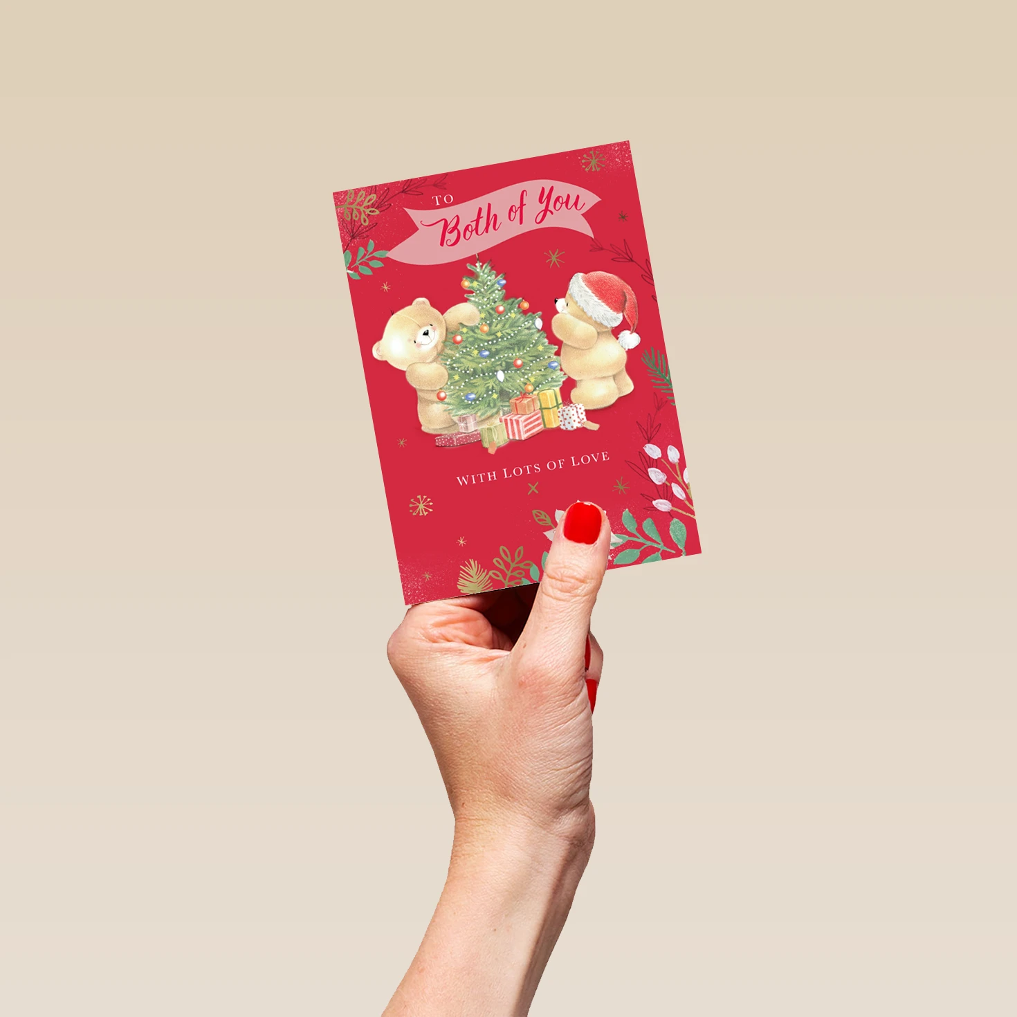 Pod Personalised Cute Forever Friends To Both Christmas Tree Card 4 Pod Personalised Cute Forever Friends To Both Christmas Tree Card - Image 4