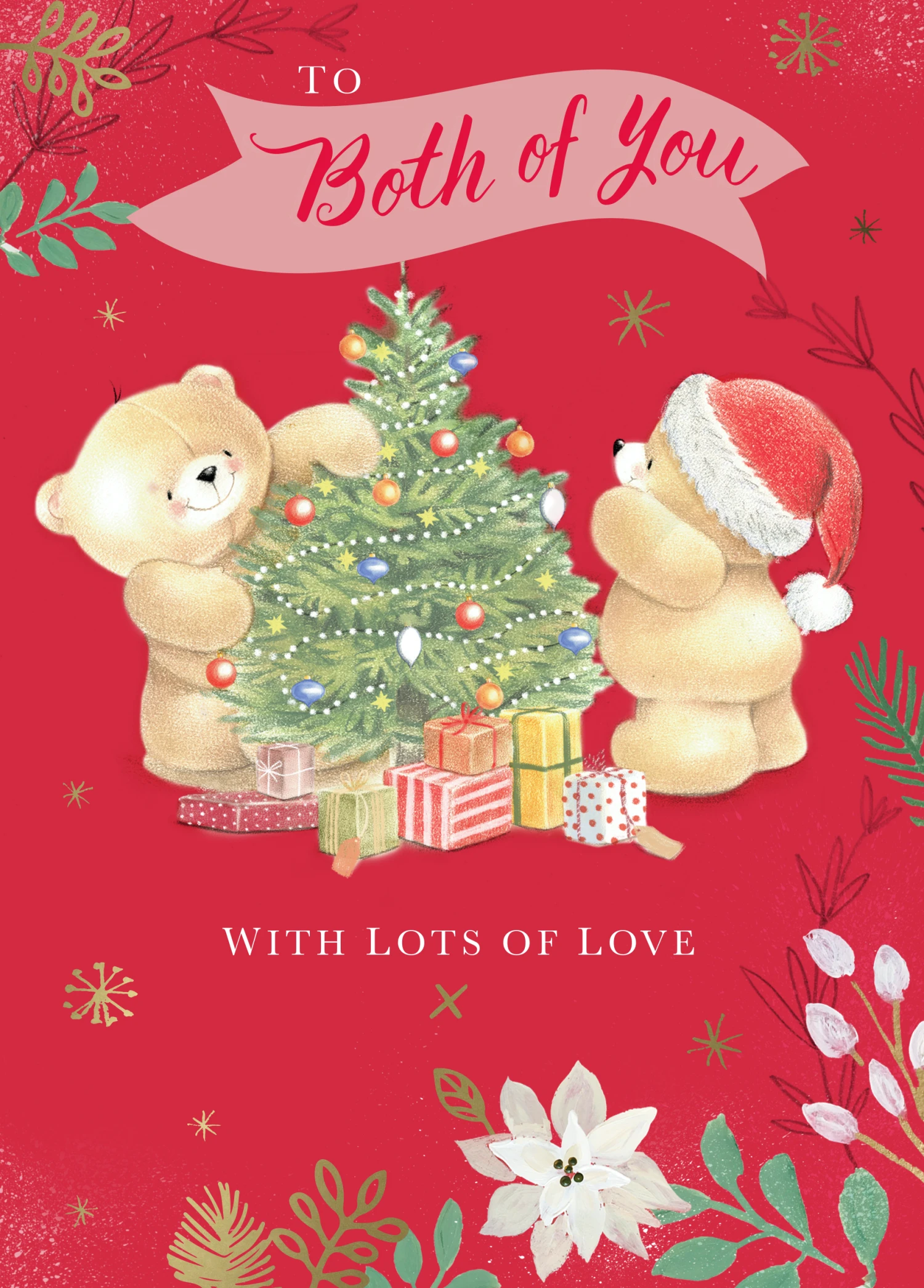 Pod Personalised Cute Forever Friends To Both Christmas Tree Card 1 Pod Personalised Cute Forever Friends To Both Christmas Tree Card