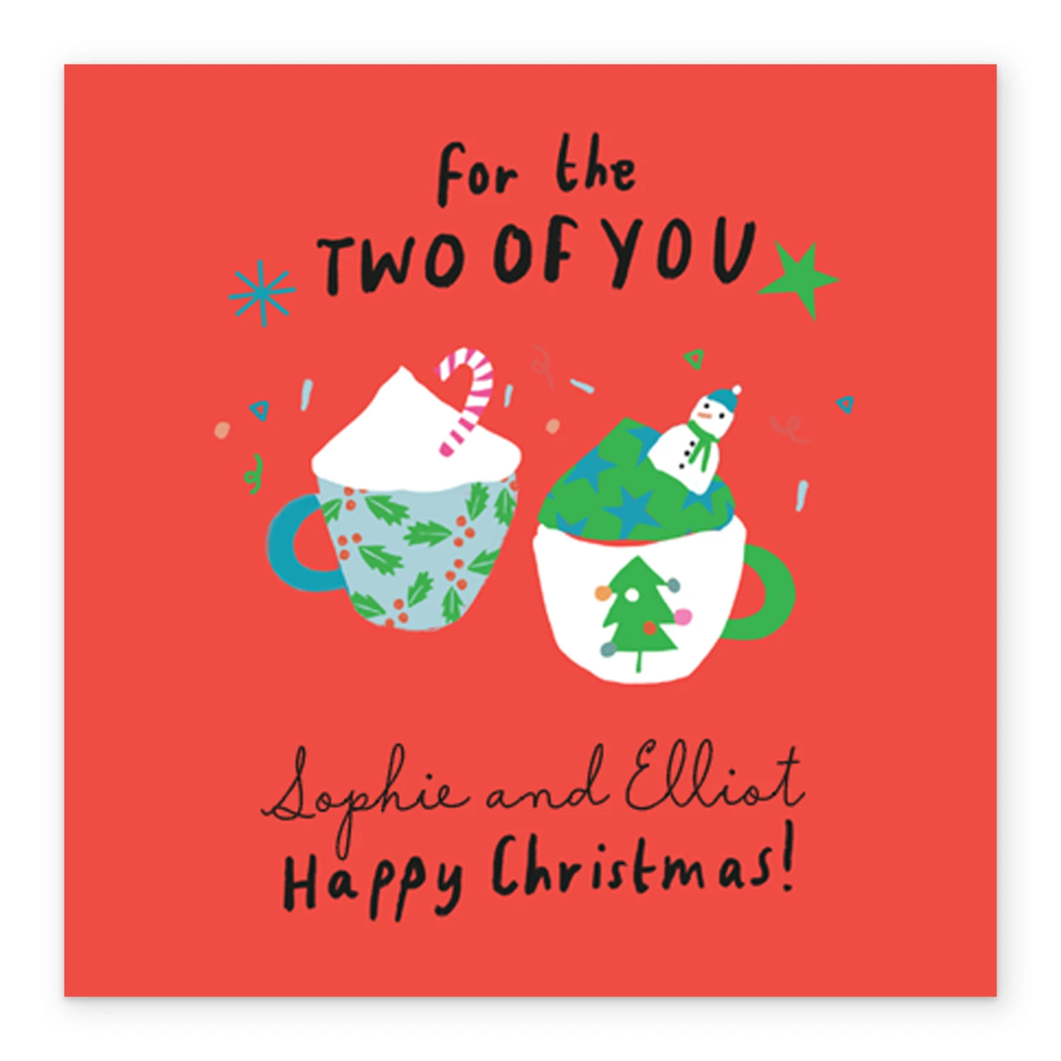 Pod Personalised Modern Christmas To Both Hot Chocolate Card 2 Pod Personalised Modern Christmas To Both Hot Chocolate Card - Image 2