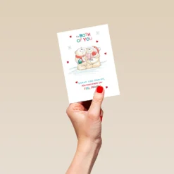 Pod Personalised Cute To Both Of You Forever Friends Christmas Card -Pod Shop F3006015 hand S