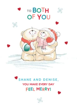 Pod Personalised Cute To Both Of You Forever Friends Christmas Card