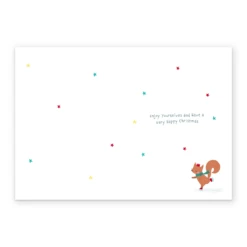 Pod Personalised Cute Christmas Woodland Animals & Tree To Both Card -Pod Shop F3006016 alt2