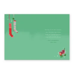 Pod Personalised Traditional Christmas To Both Cake & Stockings Verse Card -Pod Shop F3006020 alt2