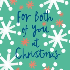 Pod Personalised Modern Christmas Retro Sputnik Stars To Both Card