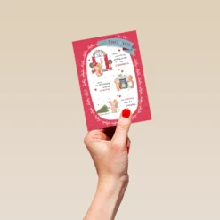 Pod Personalised Cute Christmas Bears Rebus Verse To Both Card -Pod Shop F3006027 hand S