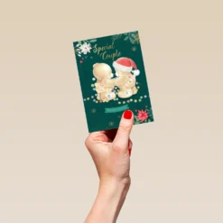 Pod Personalised Special Couple Cute Forever Friends Christmas Card -Pod Shop F3006032 hand S