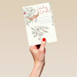 Pod Personalised Special Couple Christmas Robins Verse Card -Pod Shop F3006036 hand L