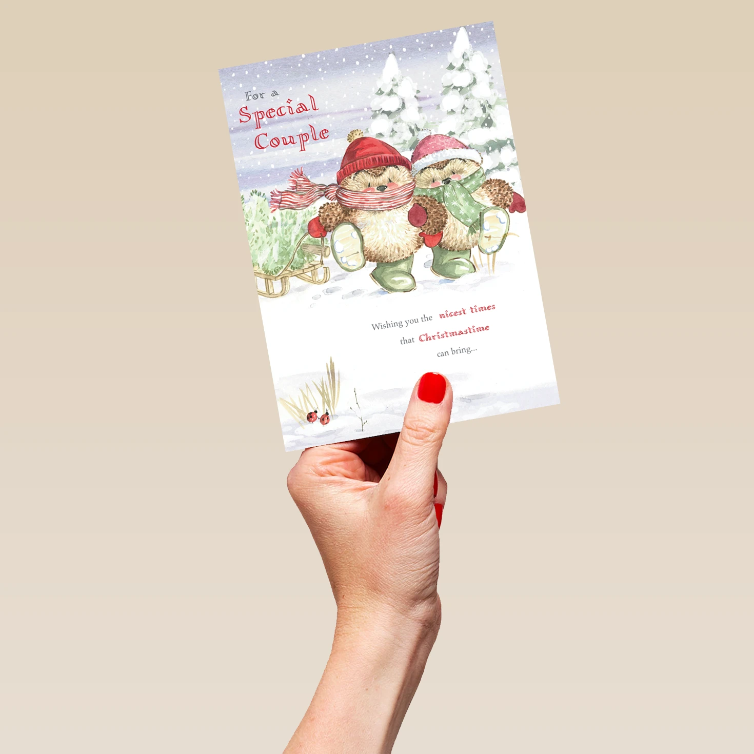 Pod Personalised Special Couple Cute Christmas Country Companions Card 5 Pod Personalised Special Couple Cute Christmas Country Companions Card - Image 5