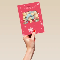 Pod Personalised To You All Family Forever Friends Christmas Card -Pod Shop F3006041 hand L