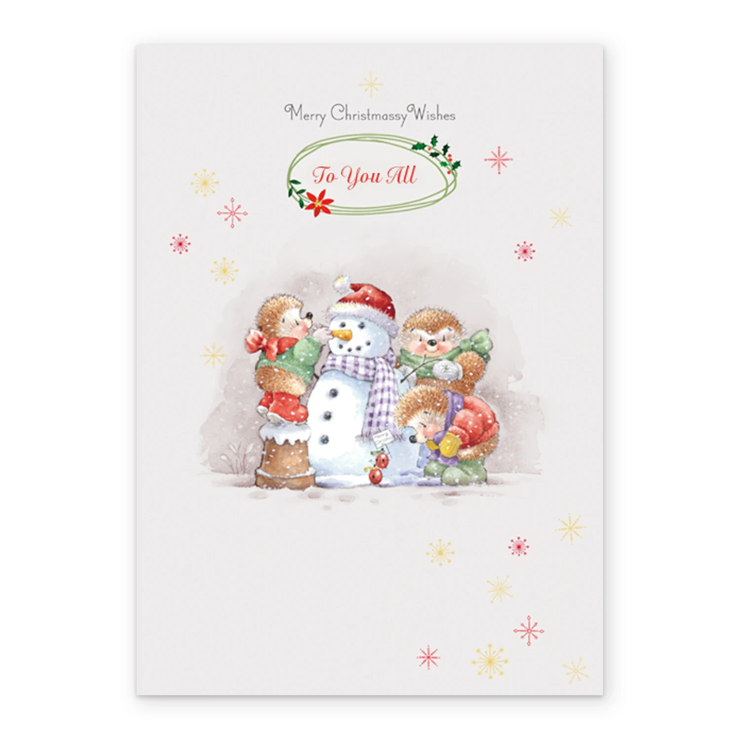 Pod Personalised To All Cute Snowman Country Companions Christmas Card 2 Pod Personalised To All Cute Snowman Country Companions Christmas Card - Image 2