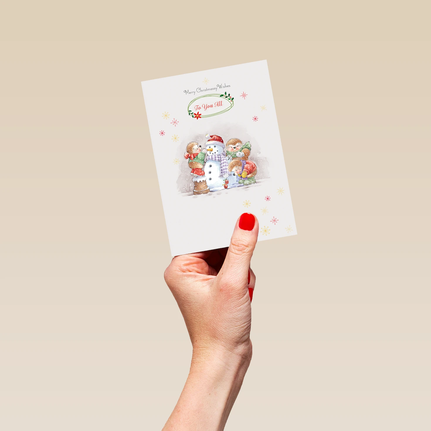 Pod Personalised To All Cute Snowman Country Companions Christmas Card 4 Pod Personalised To All Cute Snowman Country Companions Christmas Card - Image 4