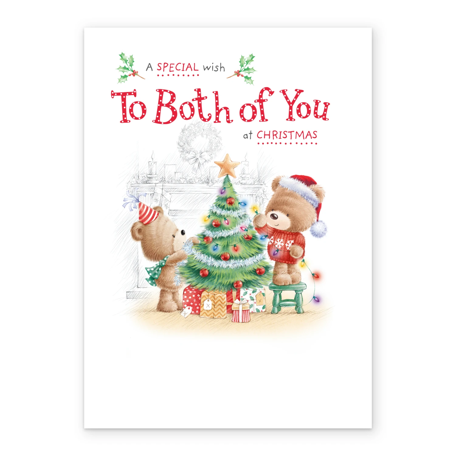 Pod Personalised Cute Christmas To Both Of You Family Bears Card 2 Pod Personalised Cute Christmas To Both Of You Family Bears Card - Image 2