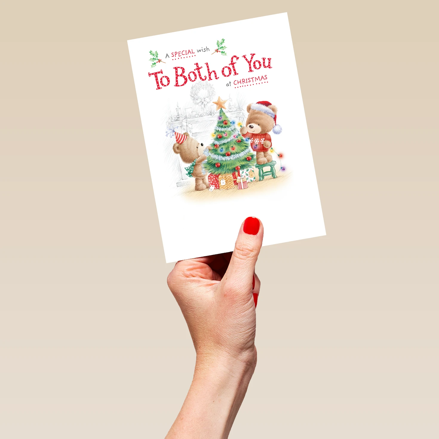 Pod Personalised Cute Christmas To Both Of You Family Bears Card 5 Pod Personalised Cute Christmas To Both Of You Family Bears Card - Image 5