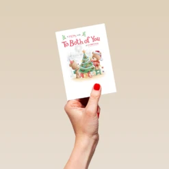Pod Personalised Cute Christmas To Both Of You Family Bears Card 8 Pod Personalised Cute Christmas To Both Of You Family Bears Card -Pod Shop F3006045 hand S