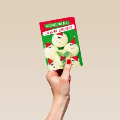 Pod Personalised Funny Christmas To All Of You Family Mince Pies Card -Pod Shop F3006046 hand S