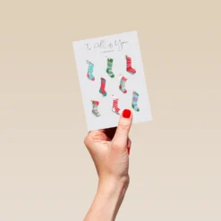 Pod Personalised To All Of You Family Christmas Lucy Cromwell Card -Pod Shop F3006047 hand S