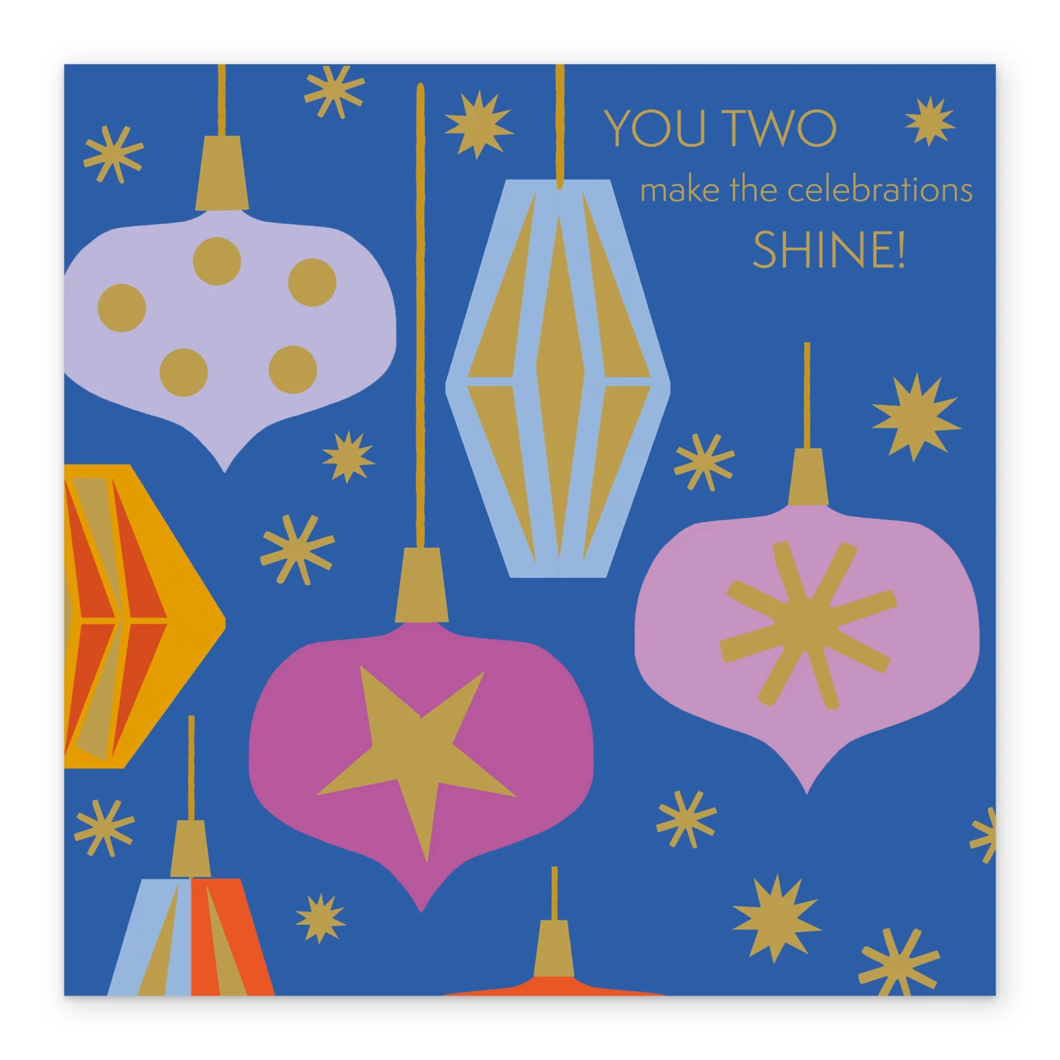 Pod Personalised To Both Of You Baubles Christmas Card 2 Pod Personalised To Both Of You Baubles Christmas Card - Image 2