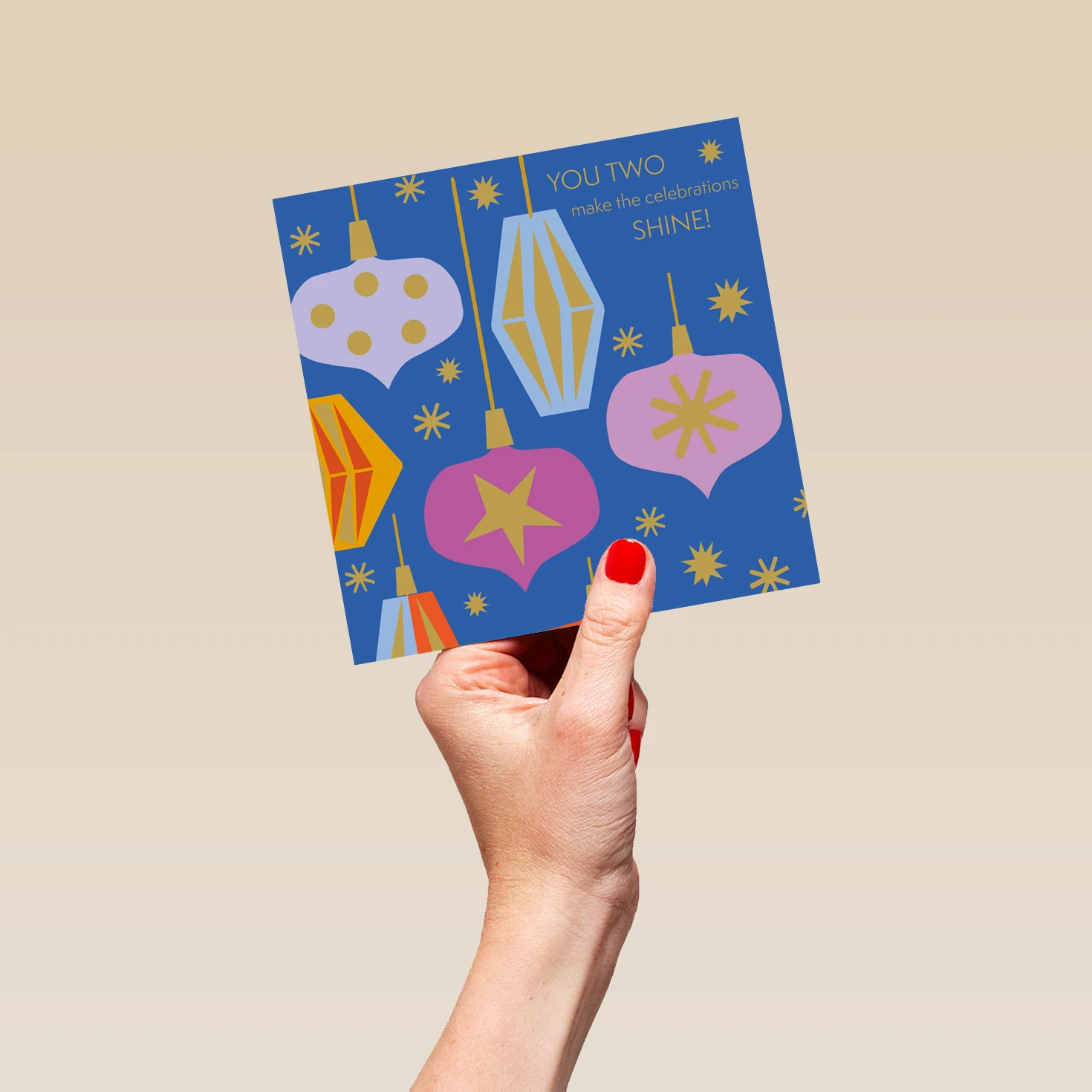 Pod Personalised To Both Of You Baubles Christmas Card 5 Pod Personalised To Both Of You Baubles Christmas Card - Image 5