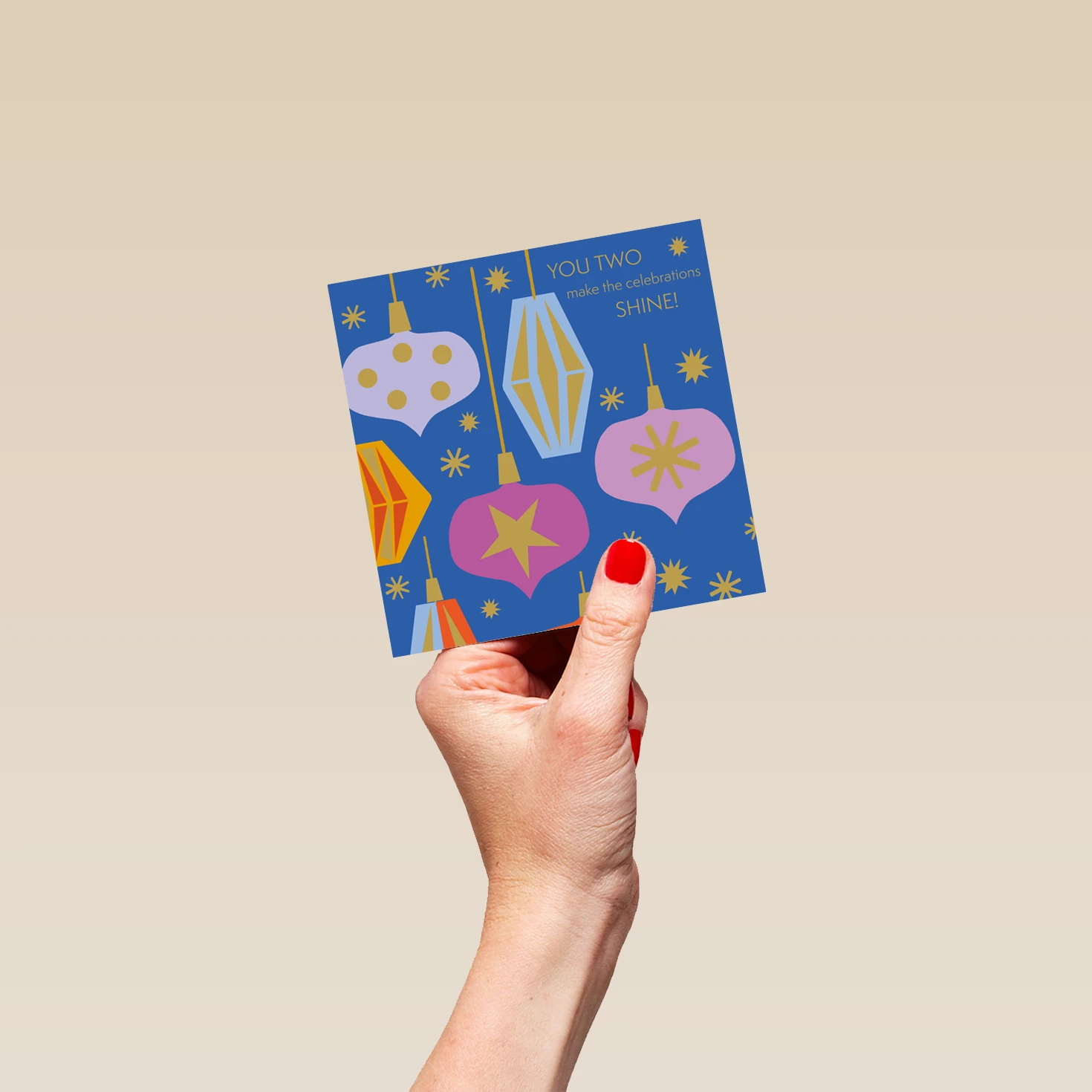 Pod Personalised To Both Of You Baubles Christmas Card 4 Pod Personalised To Both Of You Baubles Christmas Card - Image 4