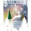 Pod Personalised Mum Reindeer And Snow Christmas Card