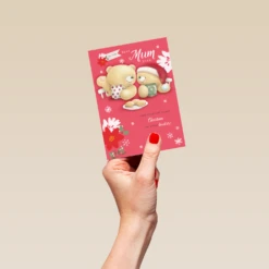 Pod Personalised Mum Cute Forever Friends Christmas Card 8 Pod Personalised Mum Cute Forever Friends Christmas Card -Pod Shop F3006067 hand S