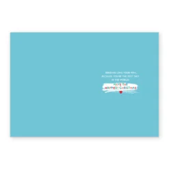 Pod Personalised Dad Forever Friends Snoozing Bear Christmas Card -Pod Shop F3006078 alt2