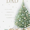 Pod Personalised Dad Illustrated Festive Tree Verse Christmas Card