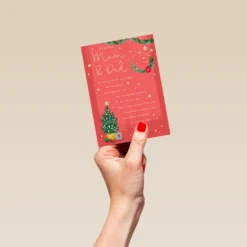 Pod Personalised Mum And Dad Heartfelt Christmas Card -Pod Shop F3006090 hand S