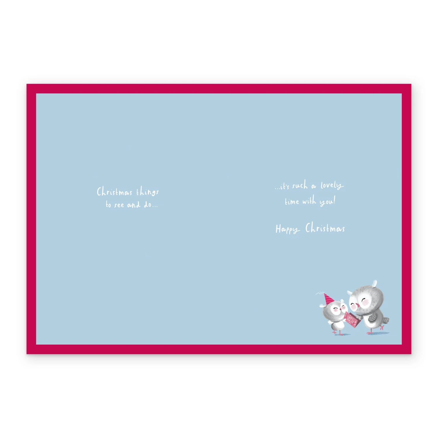 Pod Personalised Mummy Cute Owls Verse Christmas Card 3 Pod Personalised Mummy Cute Owls Verse Christmas Card - Image 3