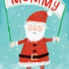 Pod Personalised Mummy Santa Banner Kids Christmas Card