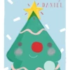 Pod Personalised Daddy From Little Boy Tree Face Christmas Card