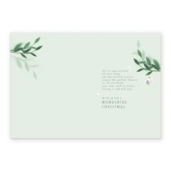 Pod Personalised Dad Tree Stars & Leaves Traditional Christmas Card -Pod Shop F3006119 alt2