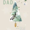 Pod Personalised Dad Tree Stars & Leaves Traditional Christmas Card