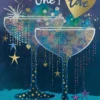 Pod Personalised Sparkly Champagne Glasses Christmas Card For One I Love