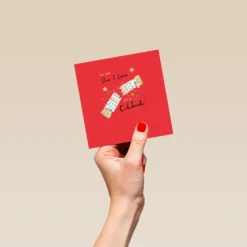 Pod Personalised One I Love Let's Celebrate Cracker Christmas Card -Pod Shop F3006131 hand S