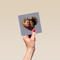 Pod Personalised To One I Love Classic Christmas Photo Upload Card -Pod Shop F3006132 hand S