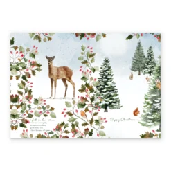 Pod Personalised Wife Traditional Woodland Scene Deer Christmas Card -Pod Shop F3006139 alt2