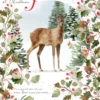 Pod Personalised Wife Traditional Woodland Scene Deer Christmas Card